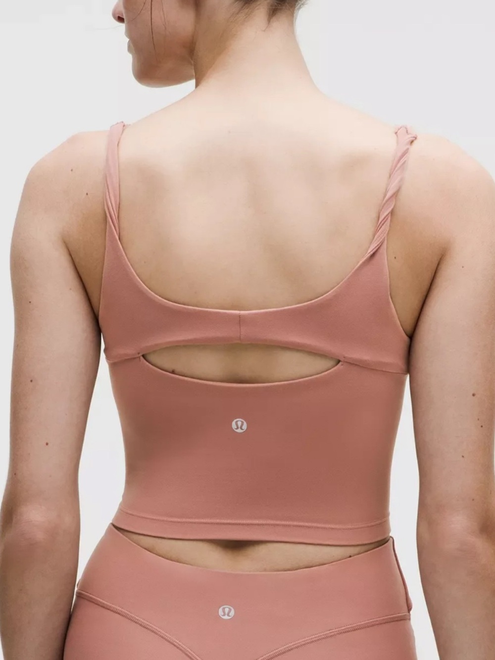 lululemon Align Twist-Strap Cropped Tank Top Light Support, B/C Cup red clay XS